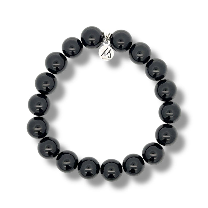 10mm Stacker Collection- Protection Bracelet with Onyx Gemstones