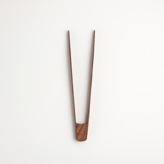 11”/9”/7” Walnut Wood Tongs - Kitchen Serving Utensils