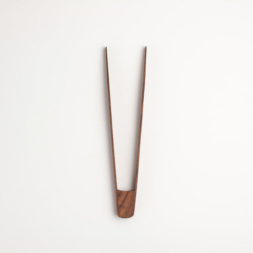 11”/9”/7” Walnut Wood Tongs - Kitchen Serving Utensils