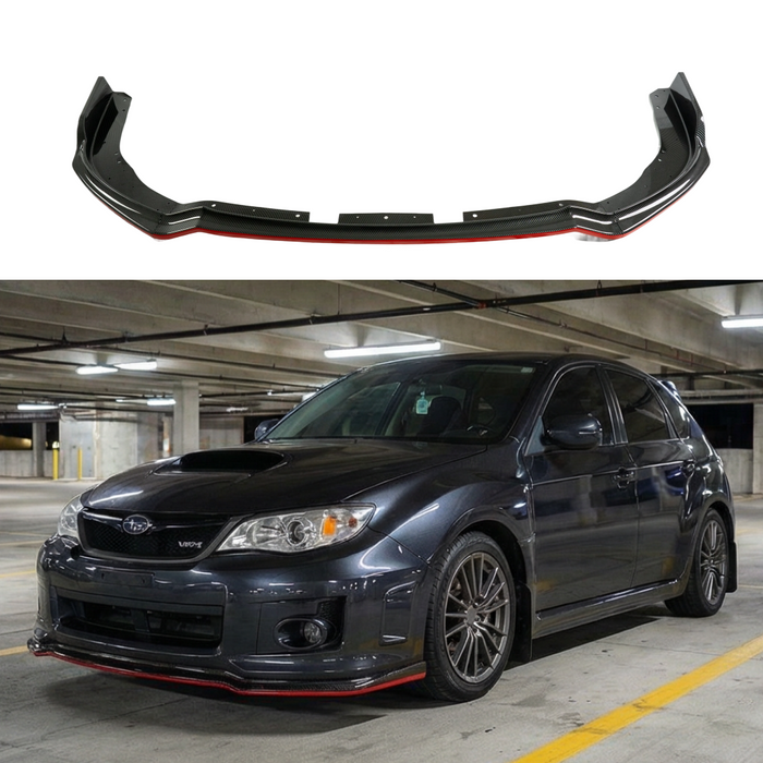 Red Trim Carbon Fiber Print