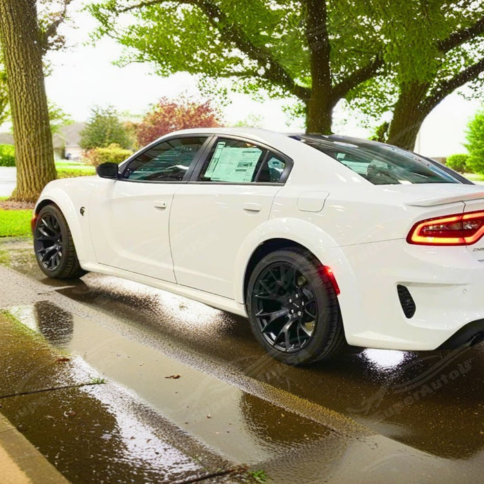 2020 Dodge Charger Side Skirt Extension Splitters in Matte Black by SuperAutoUSA