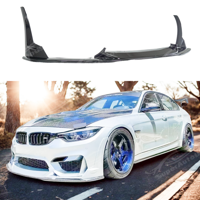 VTEN front lip with rear corner splitters on a 2014 BMW F80 M3