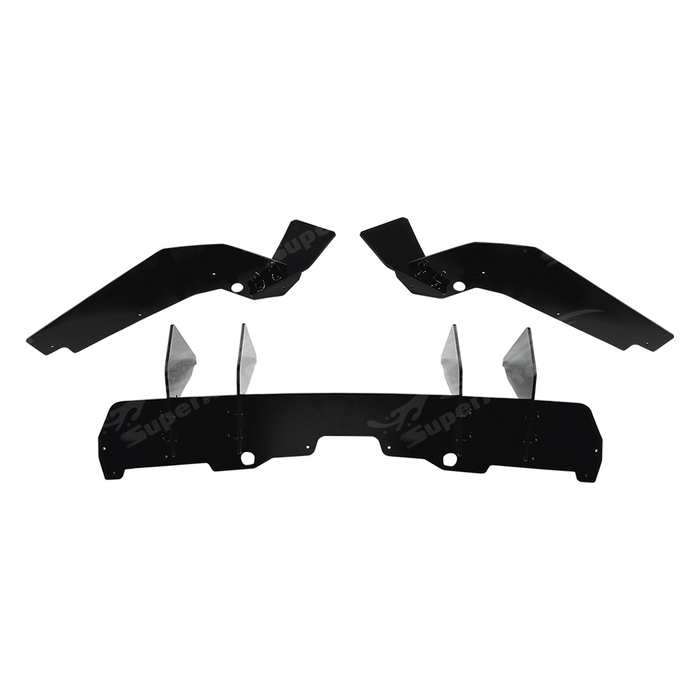 Standalone view of the 3-piece rear diffuser shark fin kit for 2015-2021 Subaru WRX/STI
