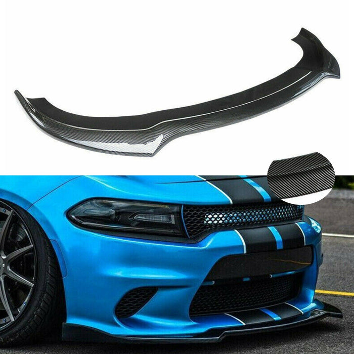 2015-2023 Dodge Charger SRT - RT Front Lip Spoiler - Carbon Fiber Print