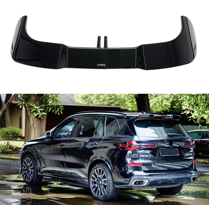 Fits BMW X5 G05 LCI M Package 2022-2024 rear roof spoiler by SuperAutoUSA.