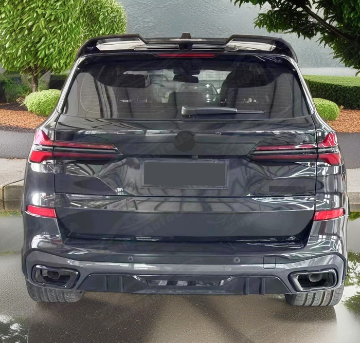 SuperAutoUSA rear roof spoiler for BMW X5 G05 LCI M Package 2022, 2023, 2024.