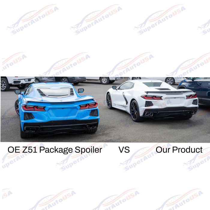 2020+ Chevrolet Corvette C8 - Z51 Style Ducktail Rear Trunk Spoiler