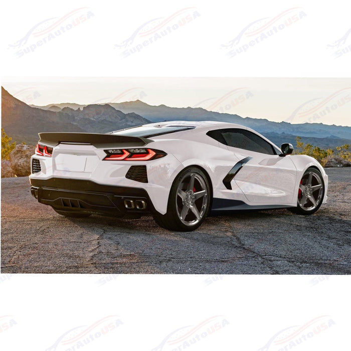 2020+ Chevrolet Corvette C8 Stingray - Ducktail Rear Trunk Spoiler