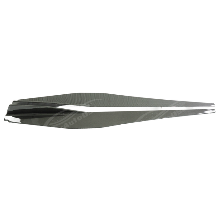 Underside view of the Z51 style side skirts showing mounting point locations for C8