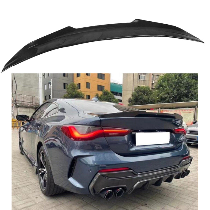 2021+ BMW G22 430i M440i M4 - PSM Style Trunk Spoiler Wing - Gloss Black