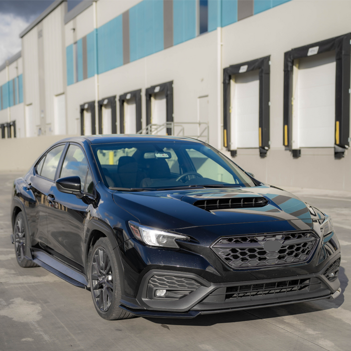 Matte black side body skirt splitter for Subaru WRX VB 2021-2026