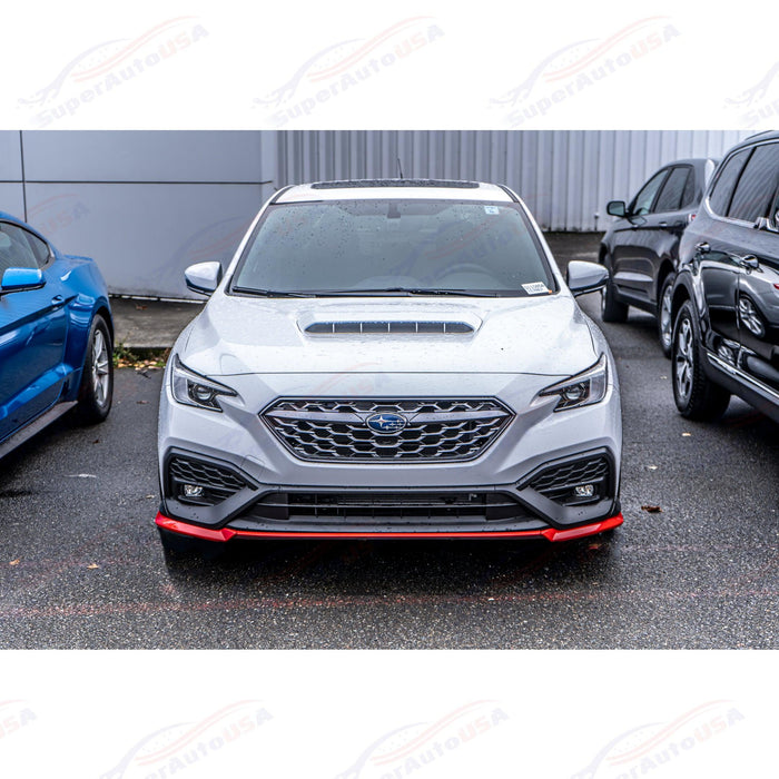 2022-2026 Subaru WRX VB - STI Style Front Lip - Cherry Red