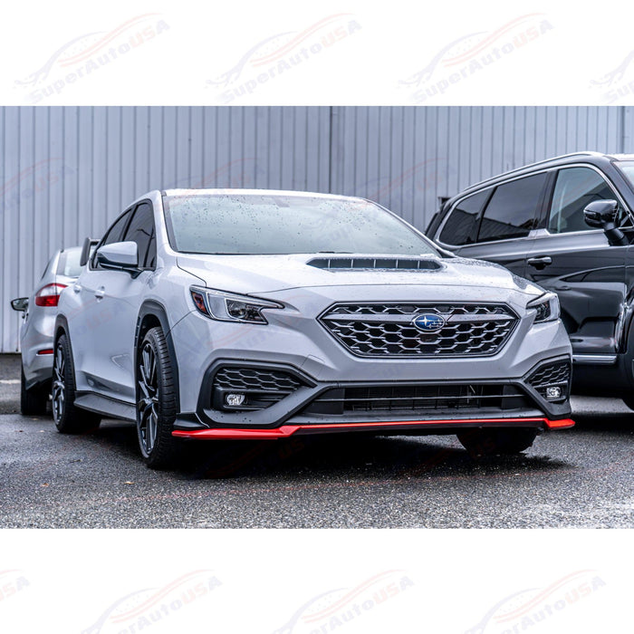 2022-2026 Subaru WRX VB - STI Style Front Lip - Cherry Red