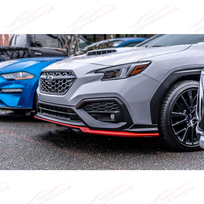 2022-2026 Subaru WRX VB - STI Style Front Lip - Cherry Red