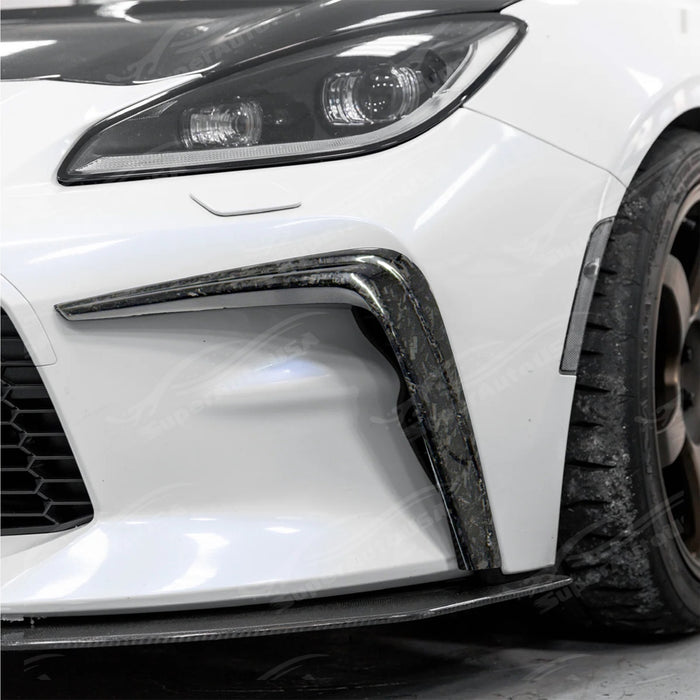 High-Quality Forged Carbon Fiber Front Bumper Canards for 2022 Toyota GR86.