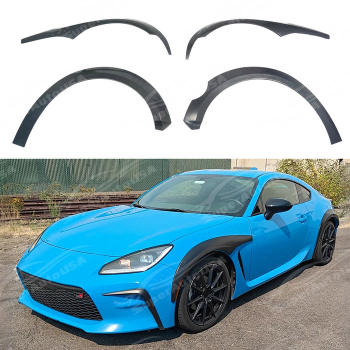 Front fender flare auto wheel trims on a 2022 Toyota GR86