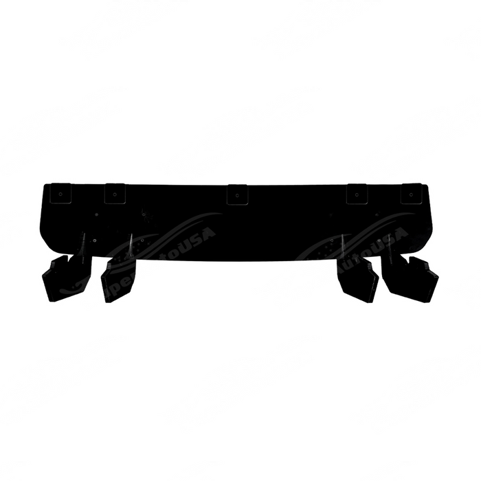 Standalone view of the uninstalled gloss black diffuser set
