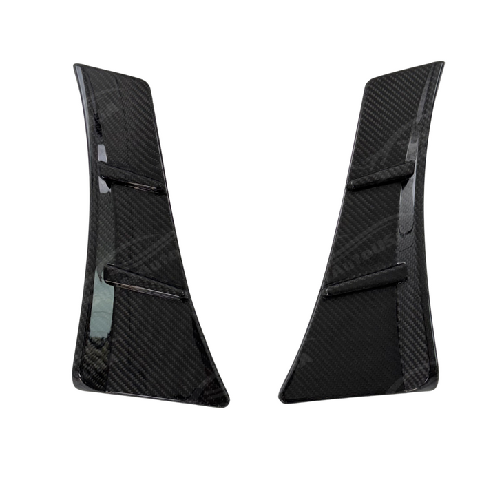 2024-2027 Mustang S650 - Front Bumper Aero Canards - Carbon Fiber