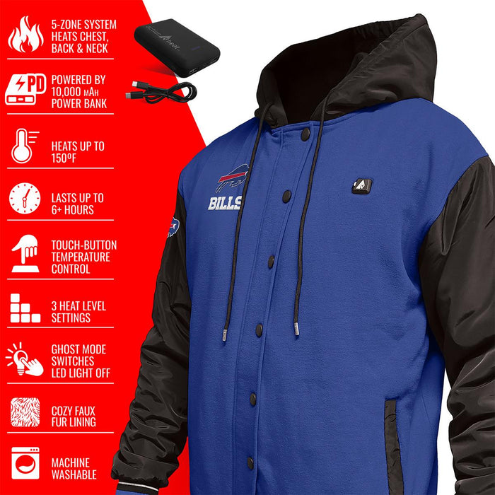 ActionHeat Buffalo Bills 5V Battery Heated Varsity Jacket