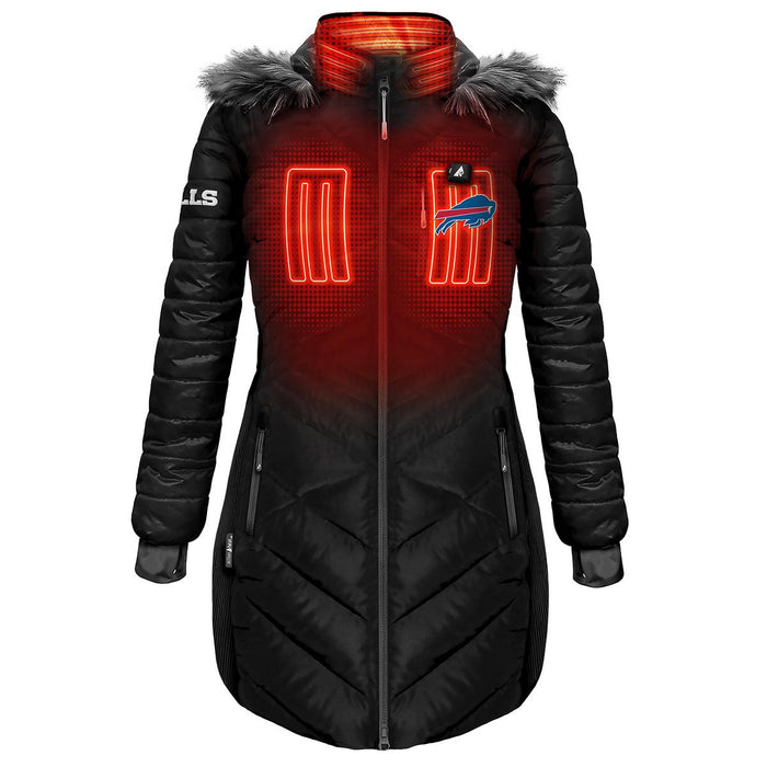 ActionHeat Buffalo Bills 5V Women's Long Puffer Battery Heated Jacket
