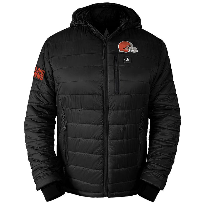ActionHeat Cleveland Browns 5V Men's Puffer Battery Heated Jacket