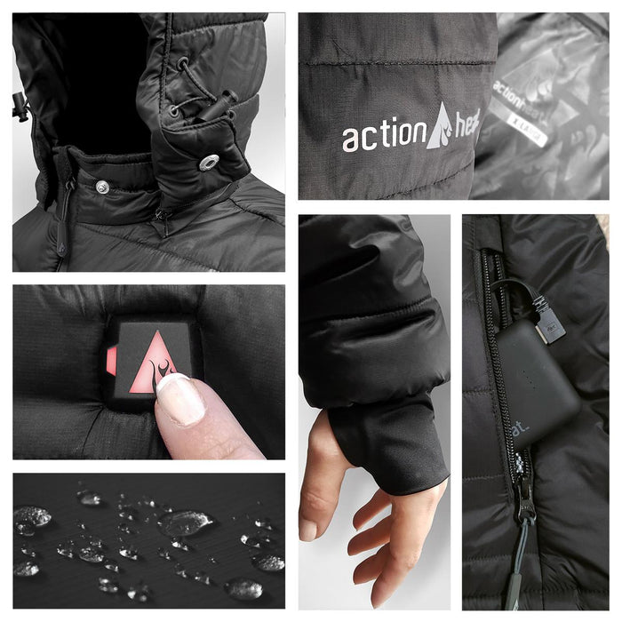 ActionHeat Cleveland Browns 5V Men's Puffer Battery Heated Jacket