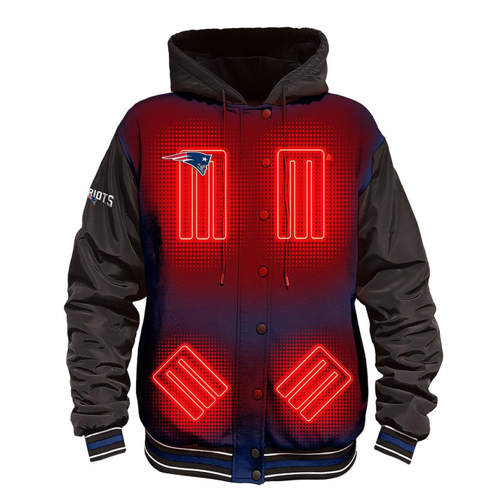 ActionHeat New England Patriots 5V Battery Heated Varsity Jacket