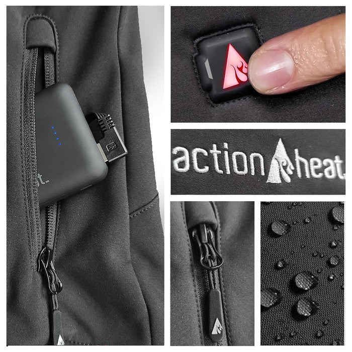 ActionHeat Philadelphia Eagles 5V Men's Softshell Battery Heated Vest