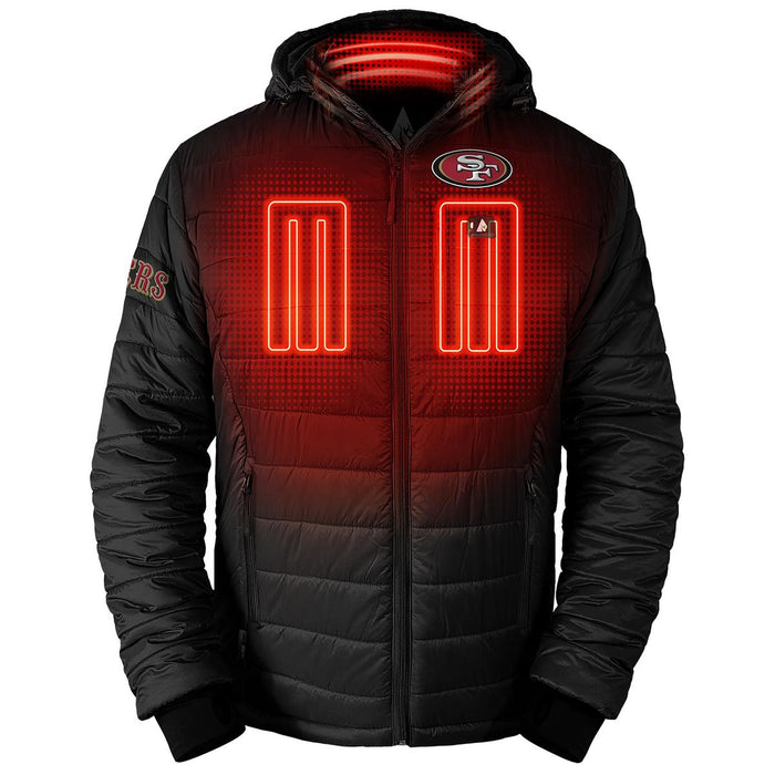 ActionHeat San Francisco 49ers 5V Men's Puffer Battery Heated Jacket