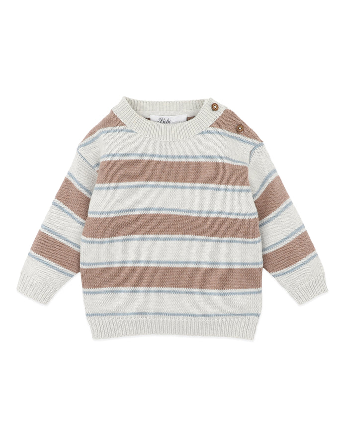 Bebe - Alvin Stripe Organic Knitted Jumper