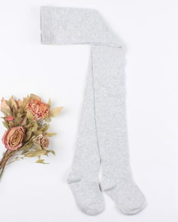 Bebe - Pointelle Tights - Grey