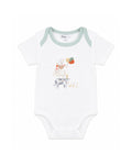 Bebe - Scout Organic Animal Stack Bodysuit - Cloud