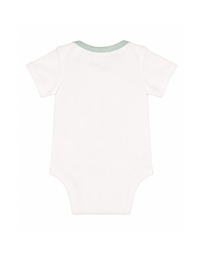Bebe - Scout Organic Animal Stack Bodysuit - Cloud