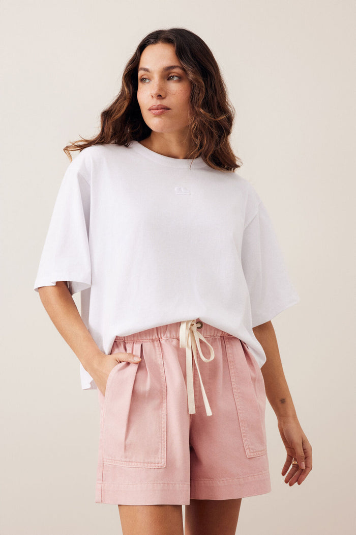 Ceres Life - Darcy Relaxed Everday Short - Washed Pink