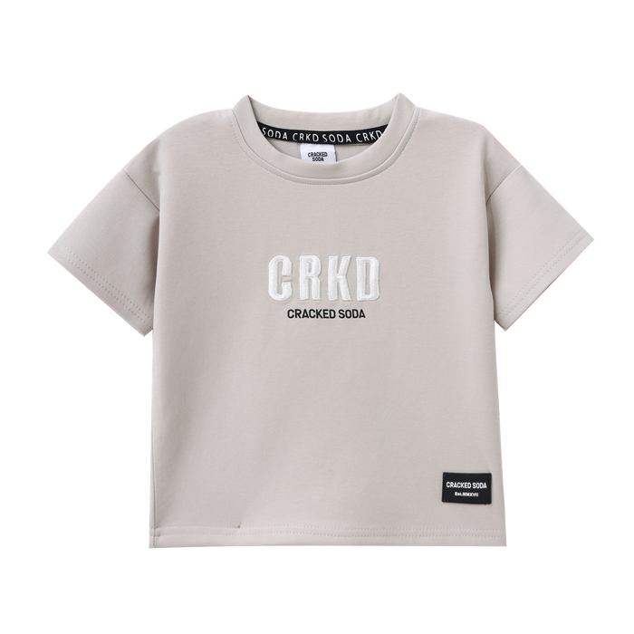 Cracked Soda - Freddie CRKD Tee - Pebble