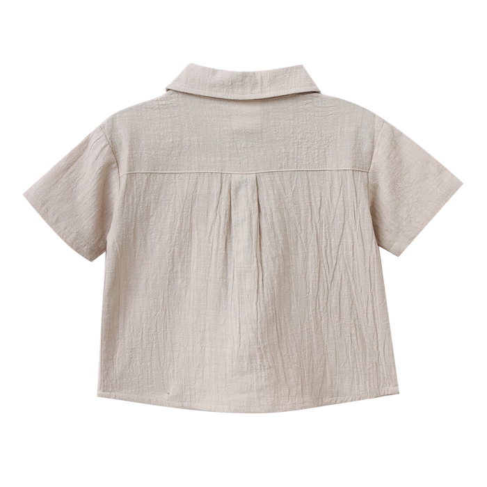 Cracked Soda - Freddie Linen Shirt - Pebble