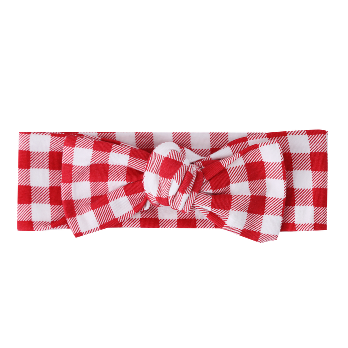 Cracked Soda - Poppy Check Headband - Red