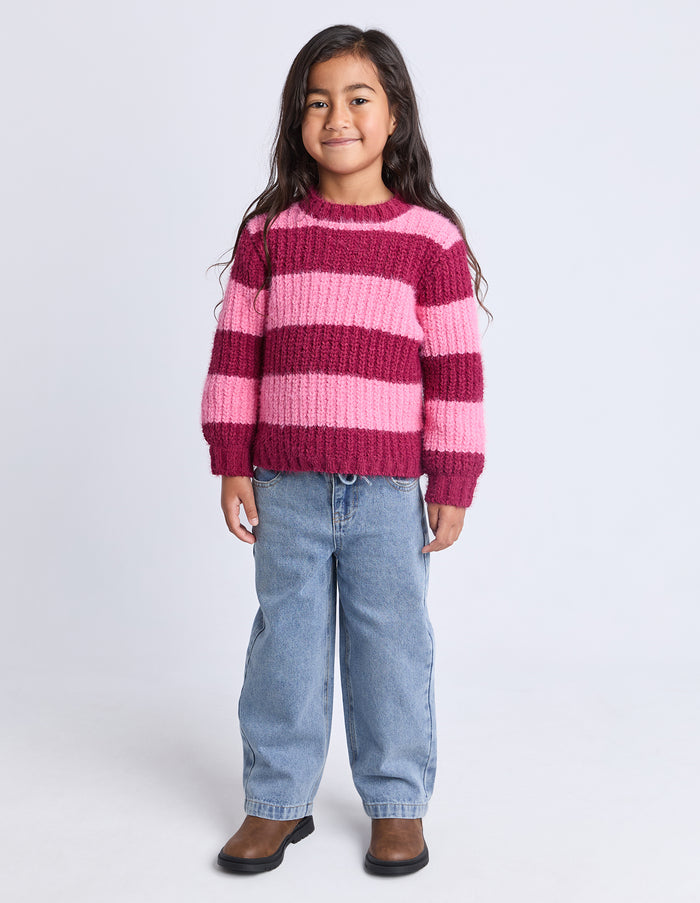 Eve Girl - Daria Knit Jumper - Cranberry