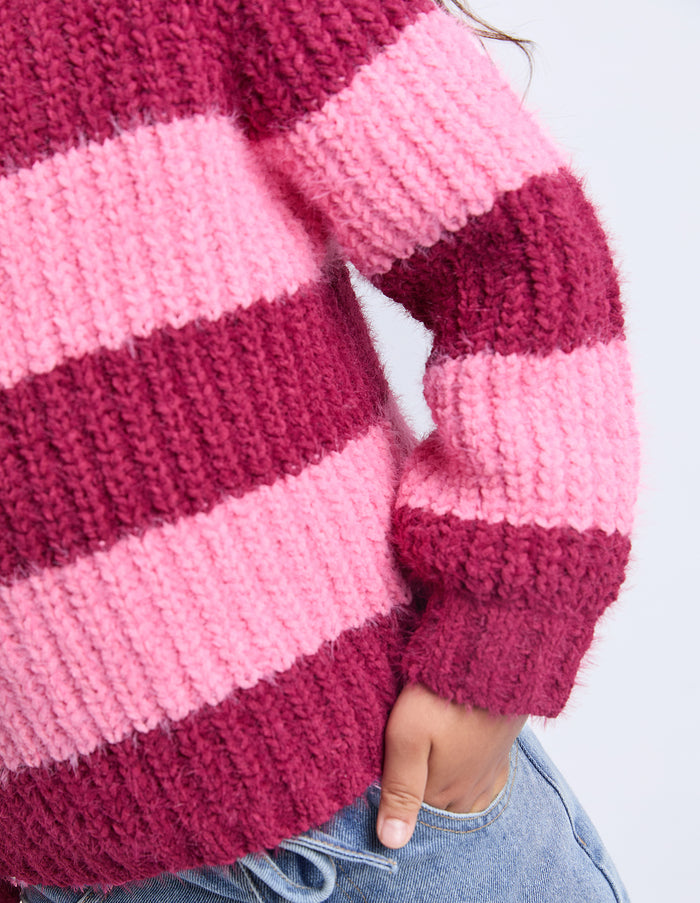 Eve Girl - Daria Knit Jumper - Cranberry