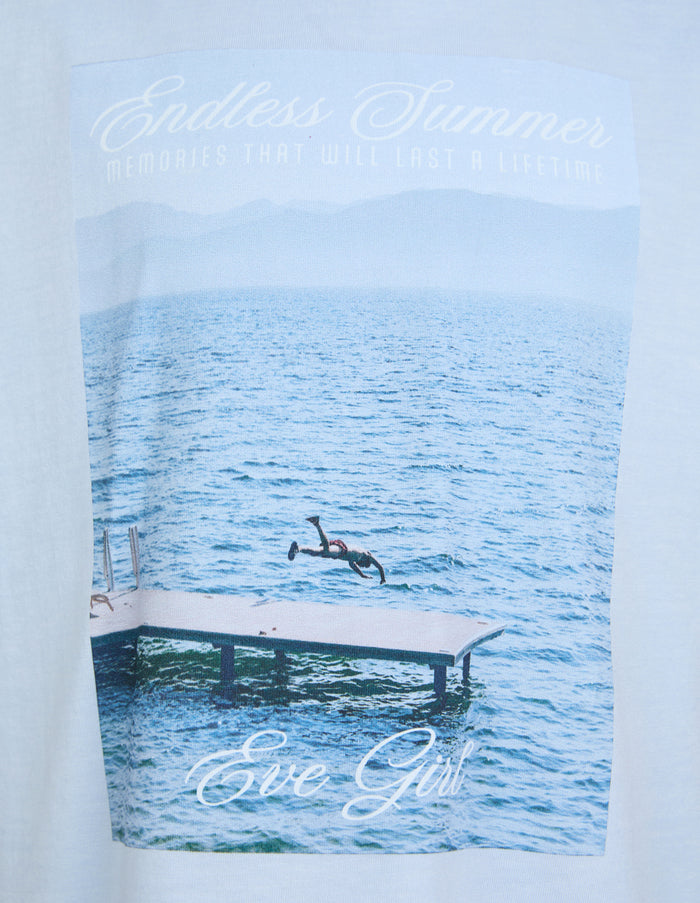 Eve Girl - Endless Summer Tee - Light Blue
