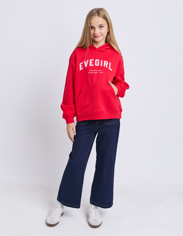 Eve Girl - Performance Hoodie - Red & Pink