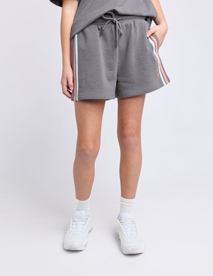 Eve Girl - Retro Fleece Shorts - Charcoal