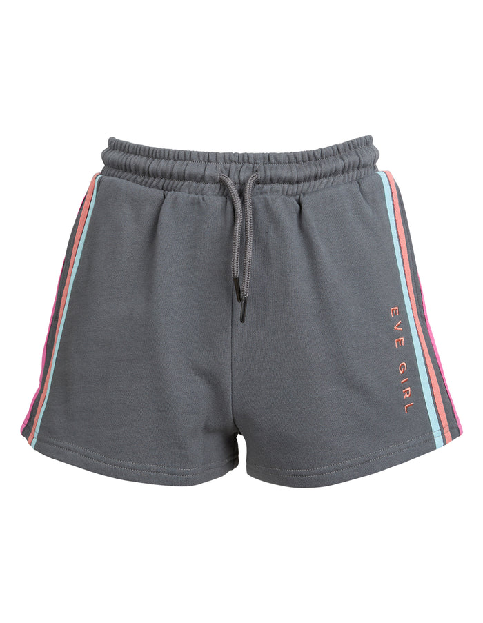 Eve Girl - Retro Fleece Shorts - Charcoal
