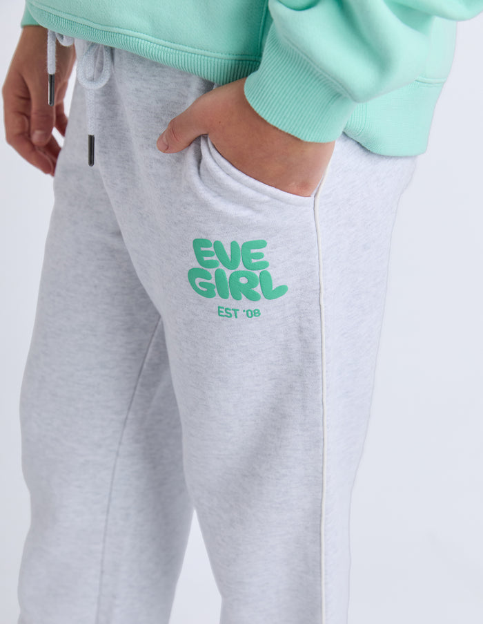 Eve Girl - Sports Club Flare Trackpants - Snow