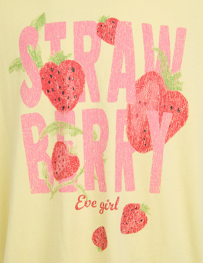 Eve Girl - Strawberry Tee - Lemon