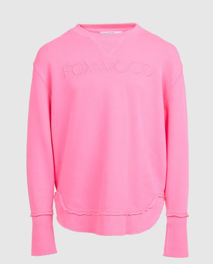 Foxwood - Girls Mini Me Simplified Crew - Neon Rose