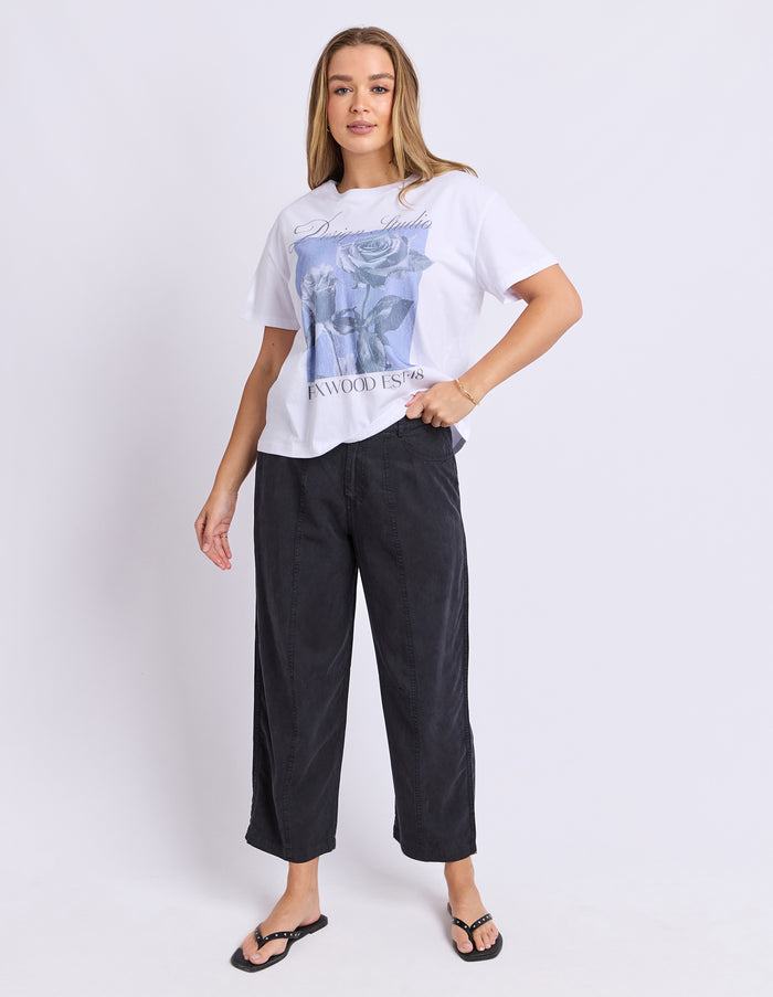 Foxwood - Studio Rose Tee - White