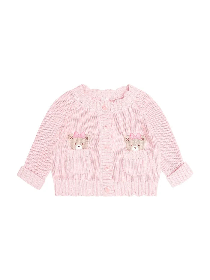 Huxbaby - Baby Pink Fisherman Cardi