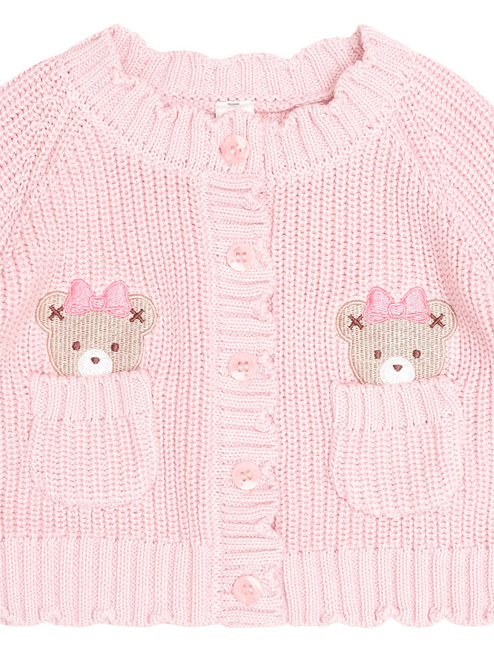 Huxbaby - Baby Pink Fisherman Cardi