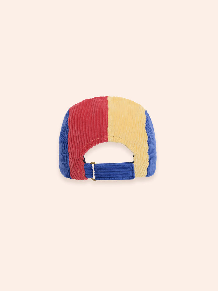 Huxbaby - Colour Block Cord Panel Cap - Blue/Green/Yellow/Red